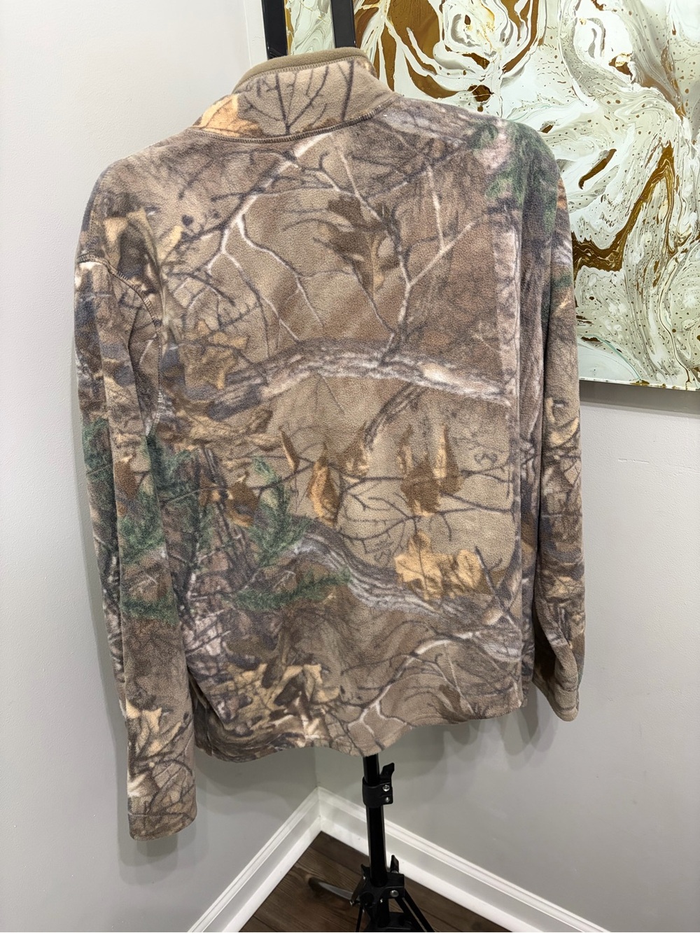 Realtree Camo Utility Fleece Jacket - Brown/Green - Picture 4 of 5